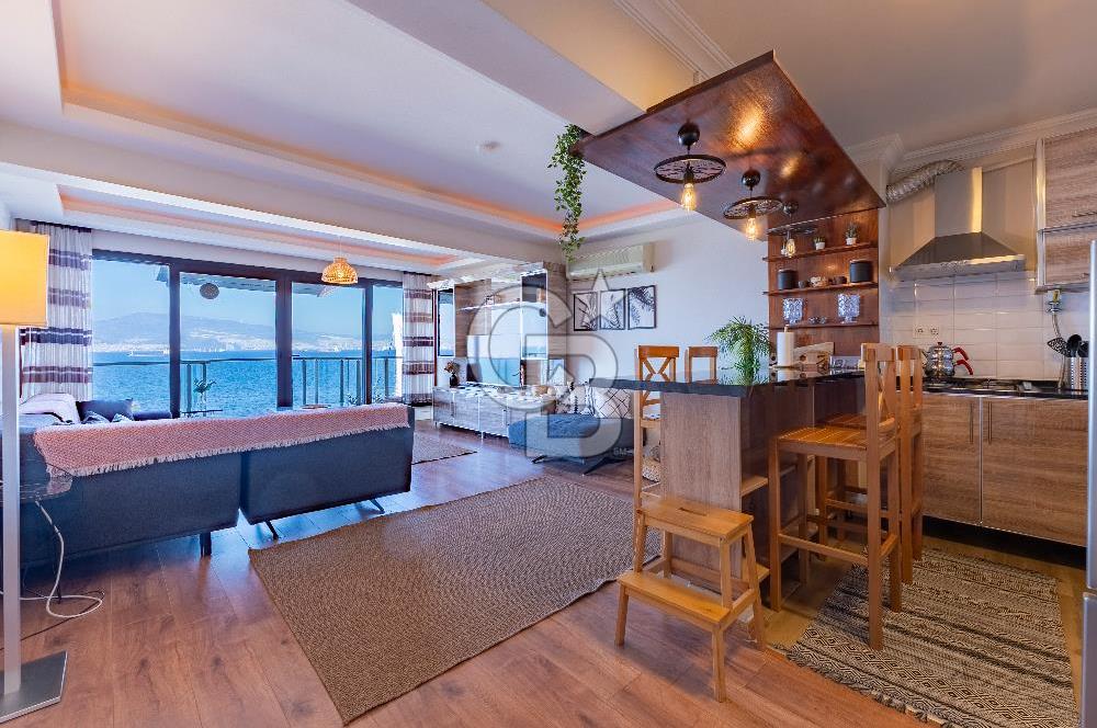 Güzelyalı Deniz Manzaralı Full Tadilatlı 3+1 Çatı Katı Daire