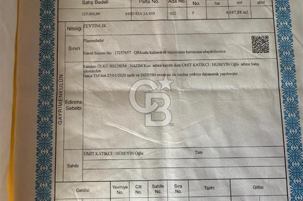 DATÇA HIZIRŞAH DOGA İÇİNDE YILLIK KİRALIK OTANTİK BAG EVİ