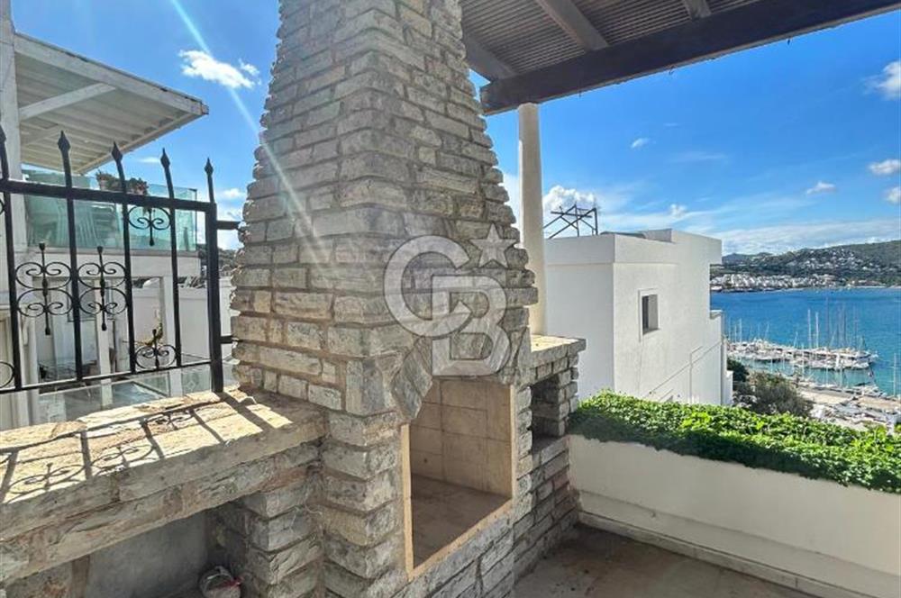 Bitezde full deniz manzaralı 3 teraslı site içinde villa