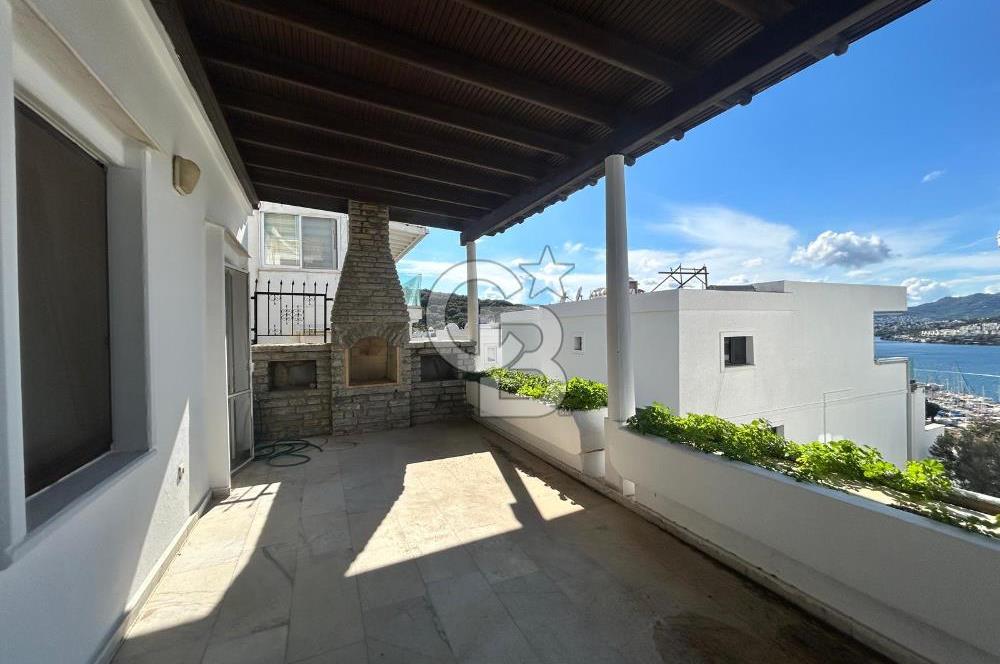 Bitezde full deniz manzaralı 3 teraslı site içinde villa