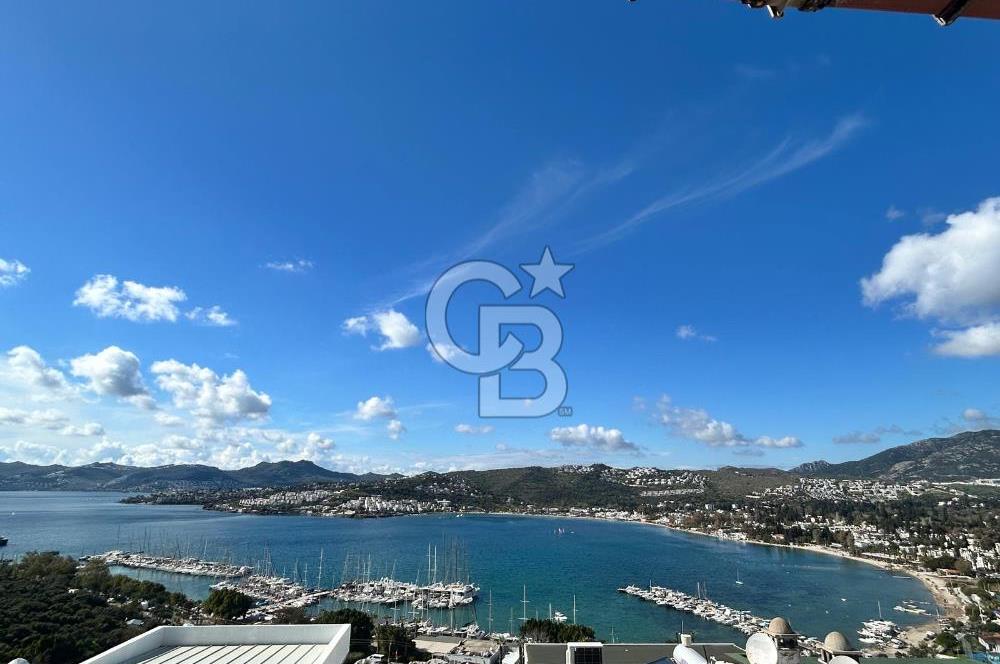 Bitezde full deniz manzaralı 3 teraslı site içinde villa