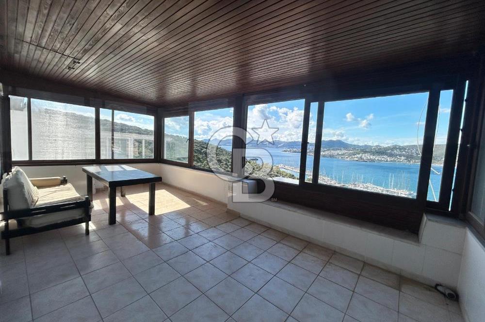 Bitezde full deniz manzaralı 3 teraslı site içinde villa