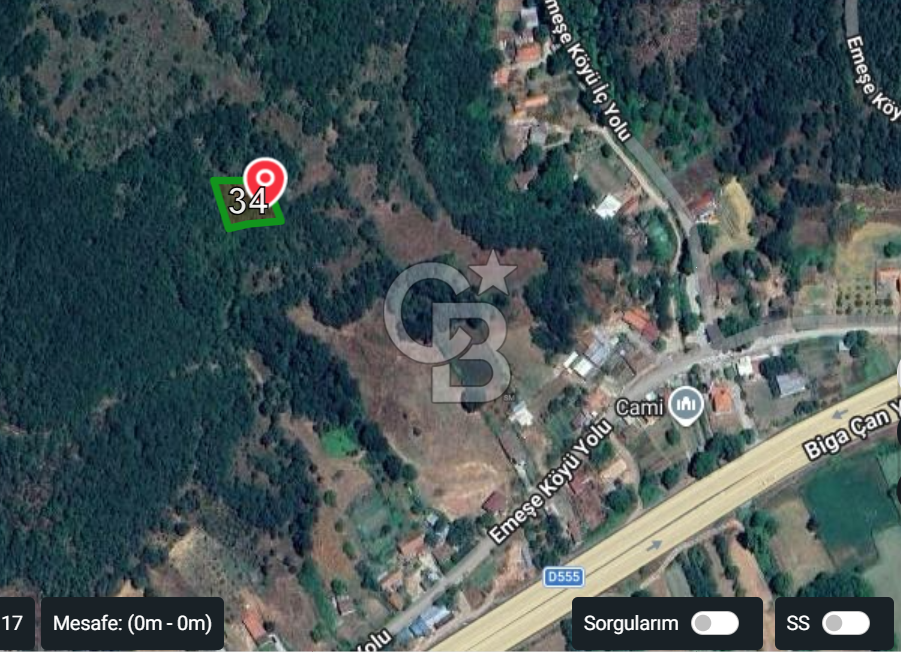 ÇANAKKALE ÇAN EMEŞE KÖYÜ SATILIK BİGA ÇAN YOLU KÖY CİVARI
