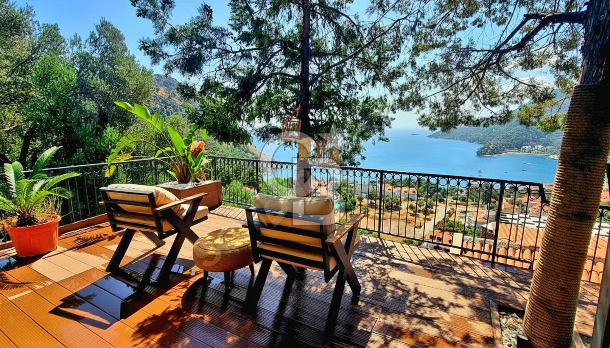 CB MARİNA'DAN TURUNÇTA PANORAMİK MANZARALI SATILIK EŞYALI DAİRE