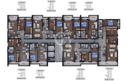 ark Onyedi Mekan projesinde Lansmana Özel Fiyatlarla! Satılık 2+1 Daire 