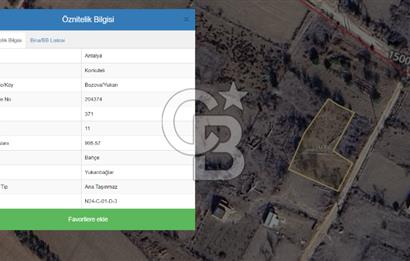 KORKUTELİ BOZOVADA BAHÇE NİTELİĞİNDE SATILIK ARAZİ