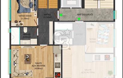 Ayşeçavuş 'da 2+1 Satılık Lüks Dubleks Daire