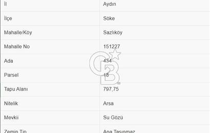 SATILIK AYDIN SÖKE IMARLI ARSA