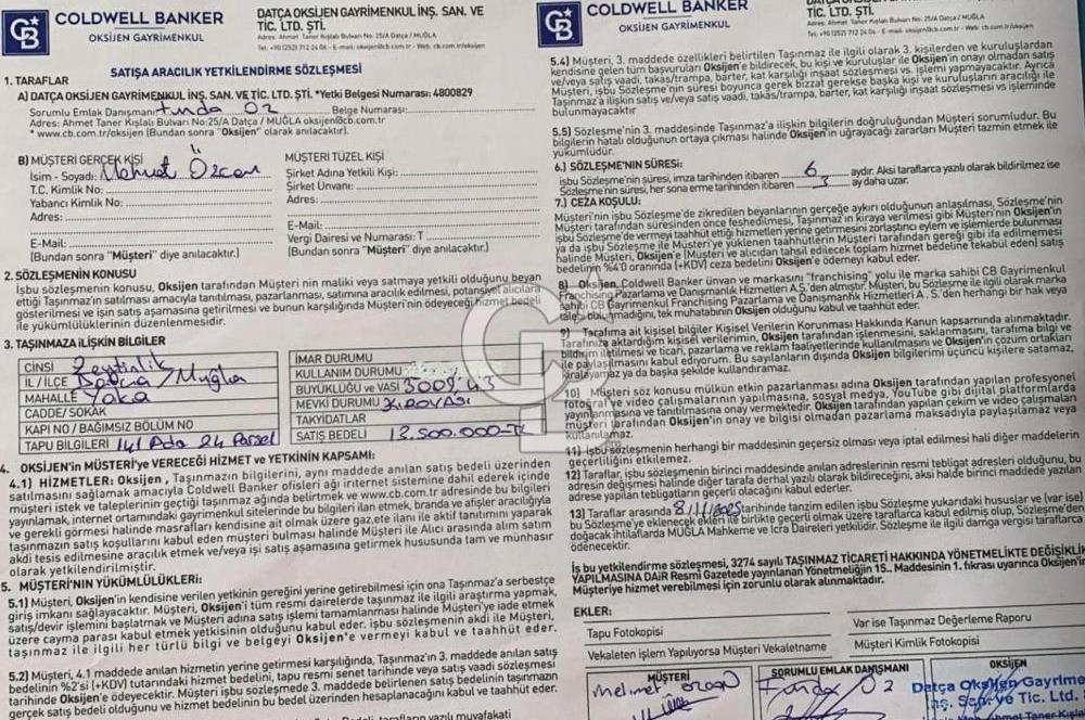 Palamutbükü Yoluna Sıfır Satılık Zey