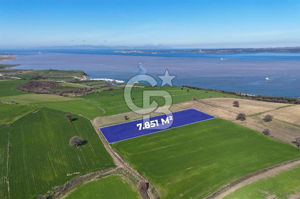Çanakkale Halileli 7.851 m² Boğaz Manzaralı Satılık Tarla