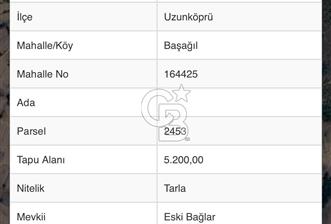  EDİRNE UZUNKÖPRÜ BAŞAĞILDA BARAJA VE ANAYOLA YAKIN SATILIK TARLA - 2 - 336755