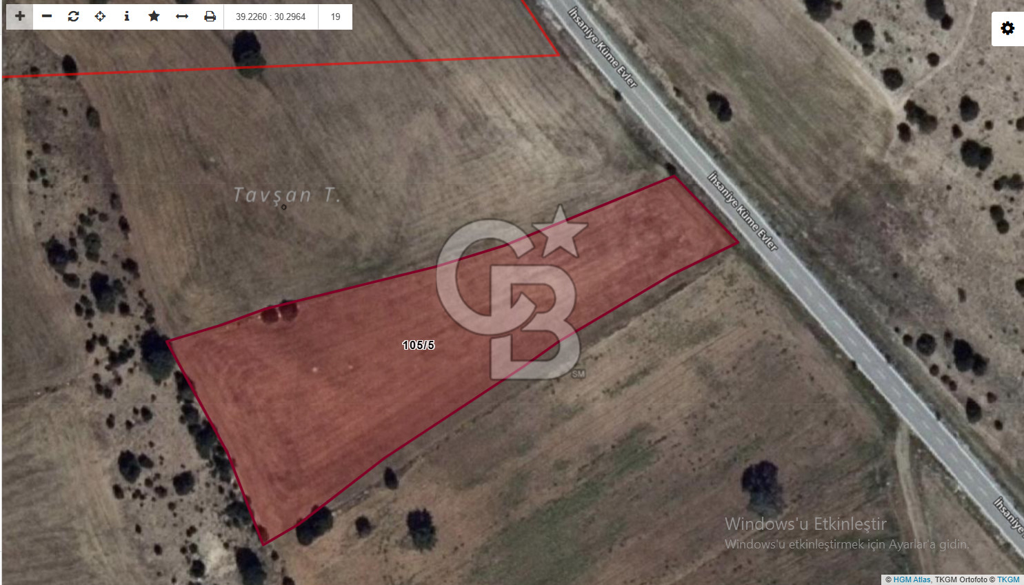 CB CITY' DEN KÜTAHYA/MERKEZ İHSANİYE MAH SATILIK TARLA
