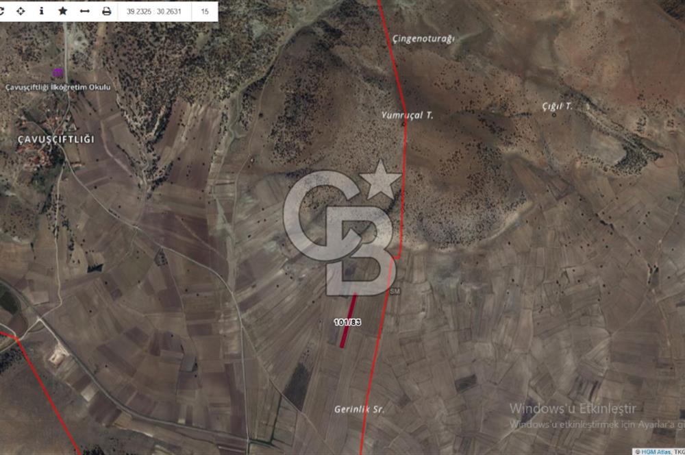 CB CITY' DEN KÜTAHYA/MERKEZ ÇAVUŞÇİFTLİĞİ MAH SATILIK TARLA