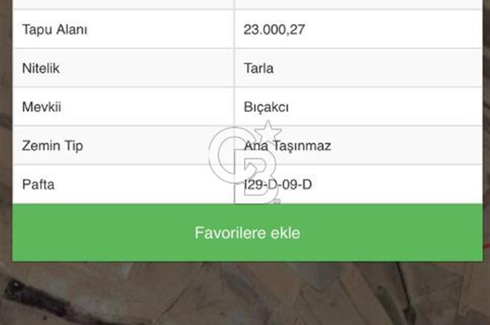 CB VİZYON BÜŞRA ERGÜL DEN VELİHİMMETLİ DE SATILIK 1000 M2 HİSSE