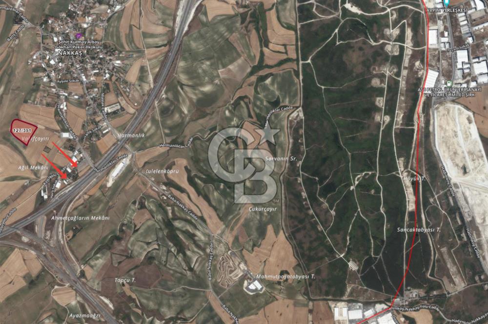 CB'DAN ÇATALCA NAKKAŞ, 403M2, MERKEZİ, HAVAALANINA YAKIN ARAZİ