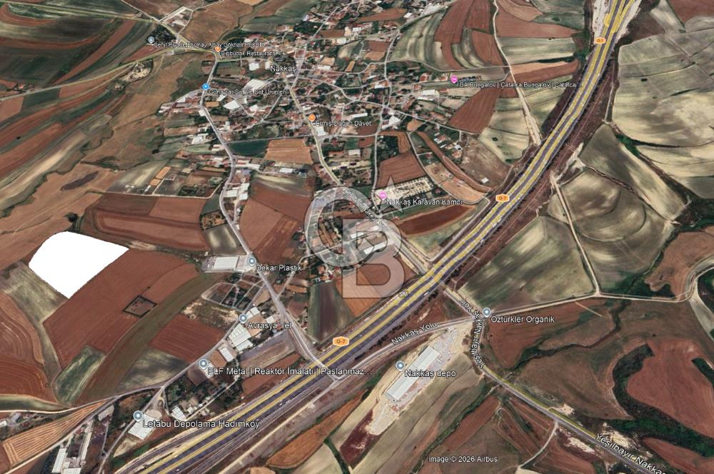 CB'DAN ÇATALCA NAKKAŞ, 403M2, MERKEZİ, HAVAALANINA YAKIN ARAZİ