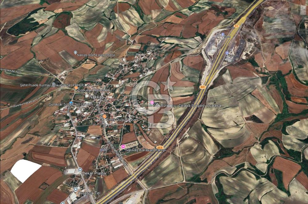 CB'DAN ÇATALCA NAKKAŞ, 403M2, MERKEZİ, HAVAALANINA YAKIN ARAZİ
