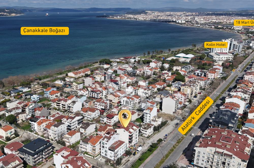 Çanakkale Kepez’de Boğaz Manzaralı 3+1 Dubleks Satılık Daire
