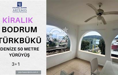 Senelik Kiralık Bodrum Türkbükü Denize 50 mt. Yakınlıkta 3+1 Üst Kat