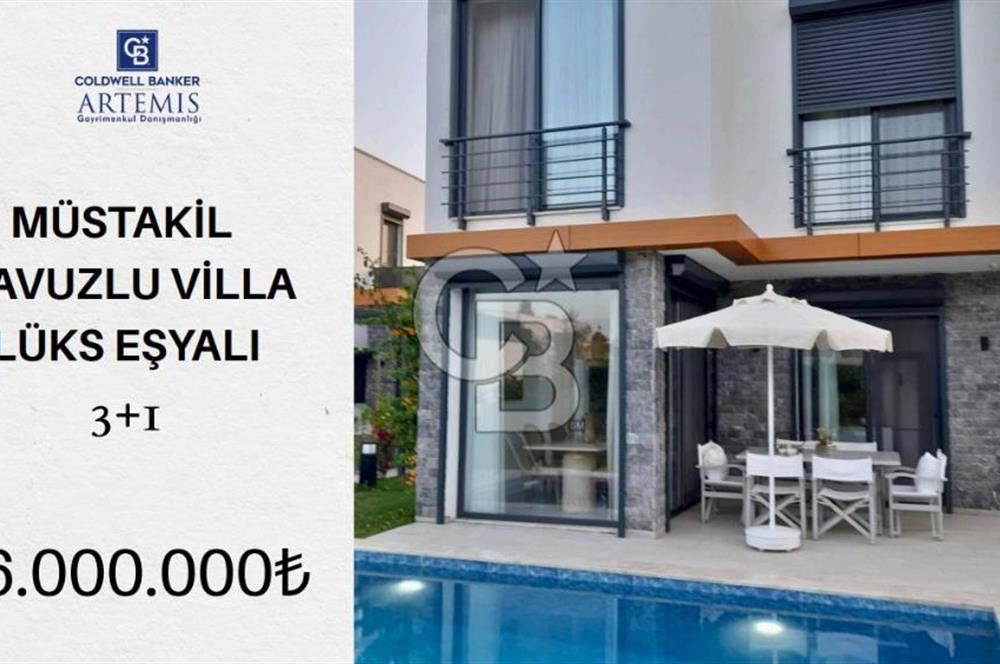 Satılık Bodrum Türkbükü Müstakil Havuzlu Denize 300 Metre  3+1 
