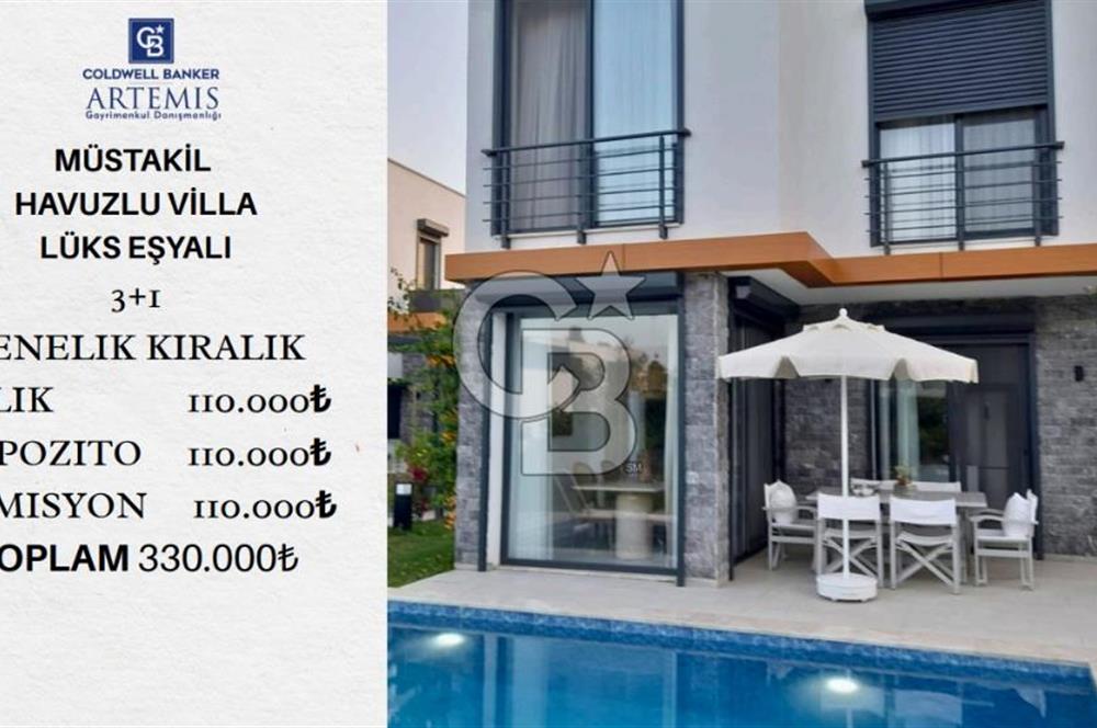 Bodrum Türkbükü Müstakil Havuzlu Denize 300 mt. 3+1