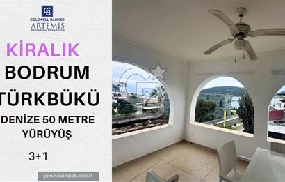 Sezonluk Kiralık Bodrum Türkbükü Denize 50 mt. Yakınlıkta 3+1 Üst Kat