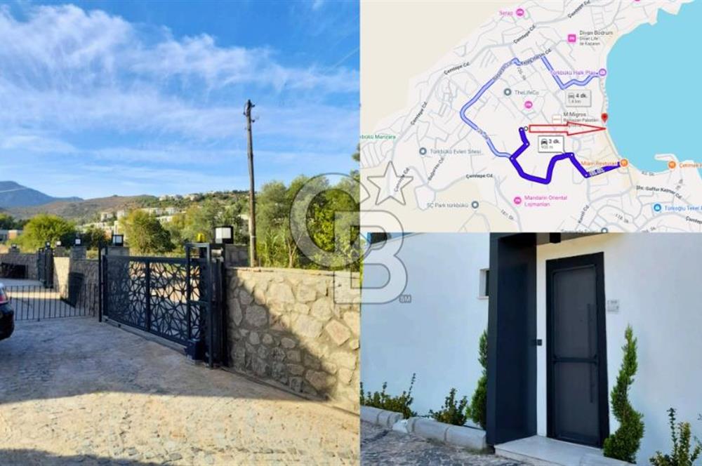 Satılık Bodrum Türkbükü Müstakil Havuzlu Denize 300 Metre  3+1 