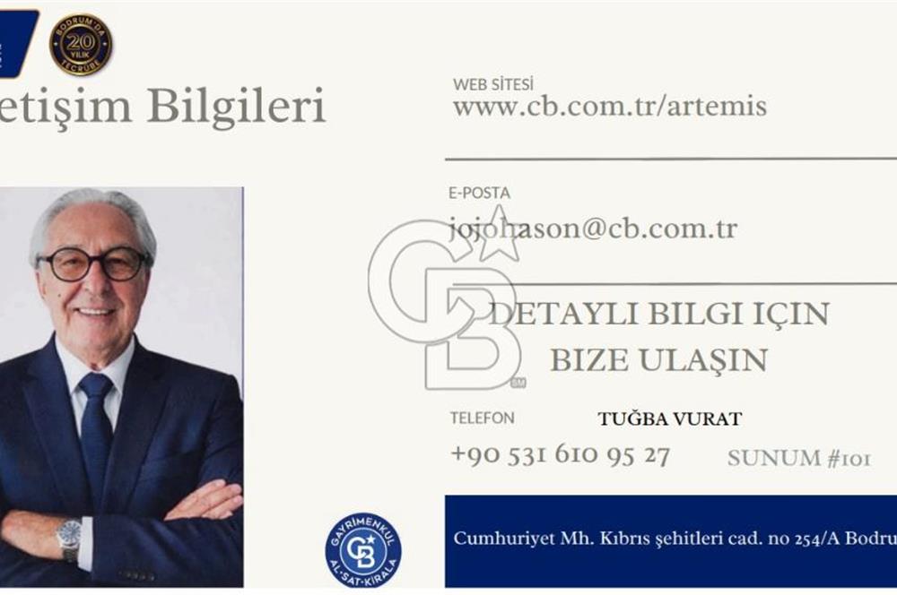 Senelik Kiralık Bodrum Türkbükü Denize 50 mt. Yakınlıkta 3+1 Üst Kat