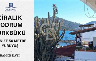 Senelik Kiralık Bodrum Türkbükü Denize 50 mt. Yakınlıkta 3+1-Alt Kat
