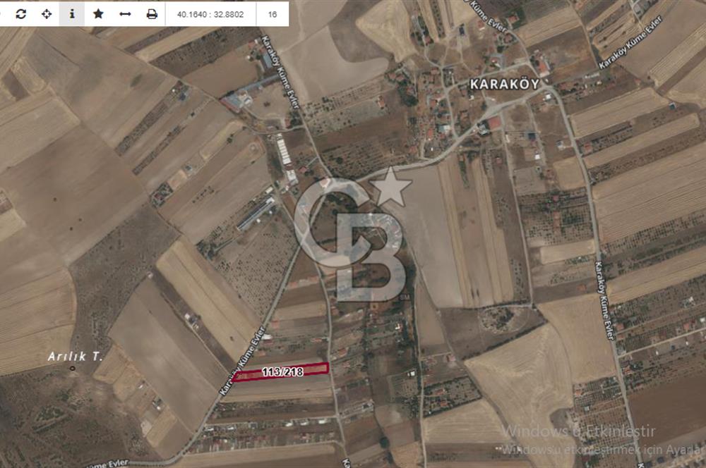 PURSAKLAR KARAKÖYDE 3.787 METREKARE TARLA