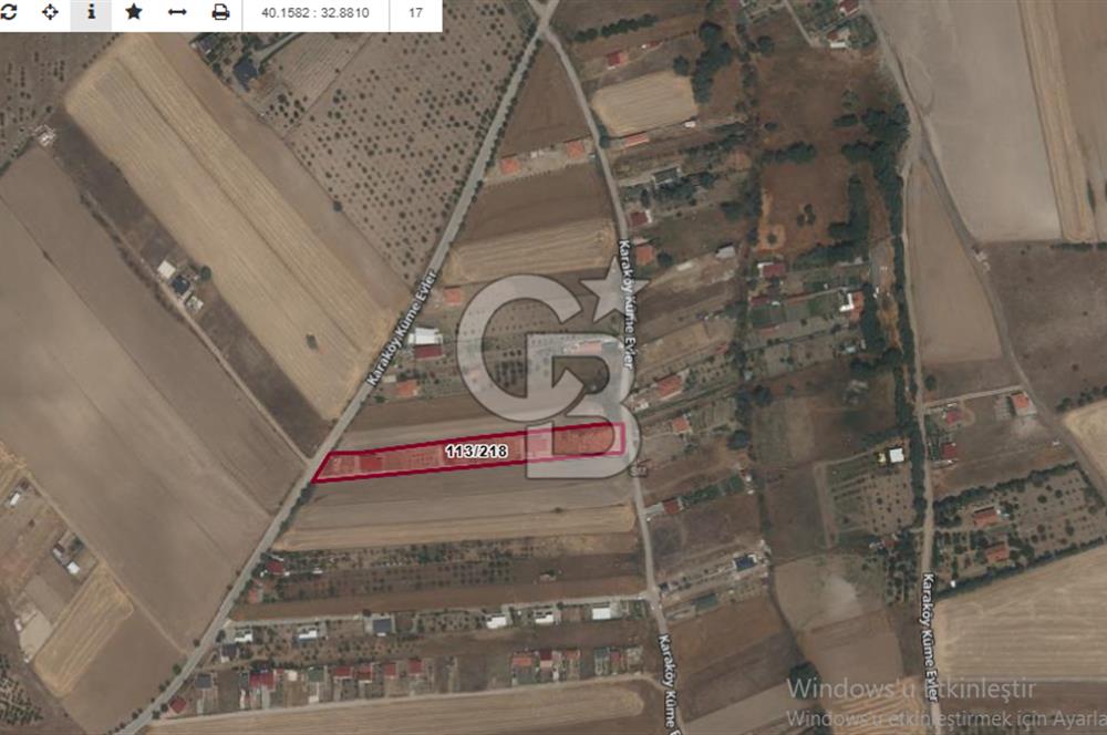 PURSAKLAR KARAKÖYDE 3.787 METREKARE TARLA