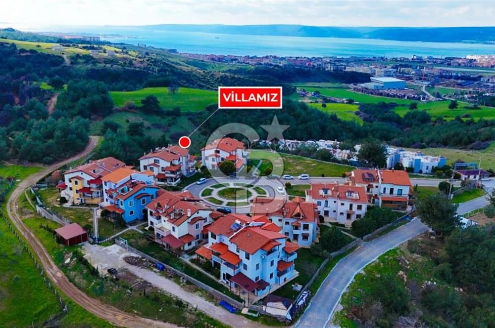 ÇANAKKALE MERKEZ BOĞAZ MANZARALI SATILIK 6+3 FORLEKS VİLLA