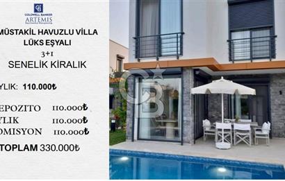Bodrum Türkbükü Sezonluk Havuzlu Müstakil 3+1