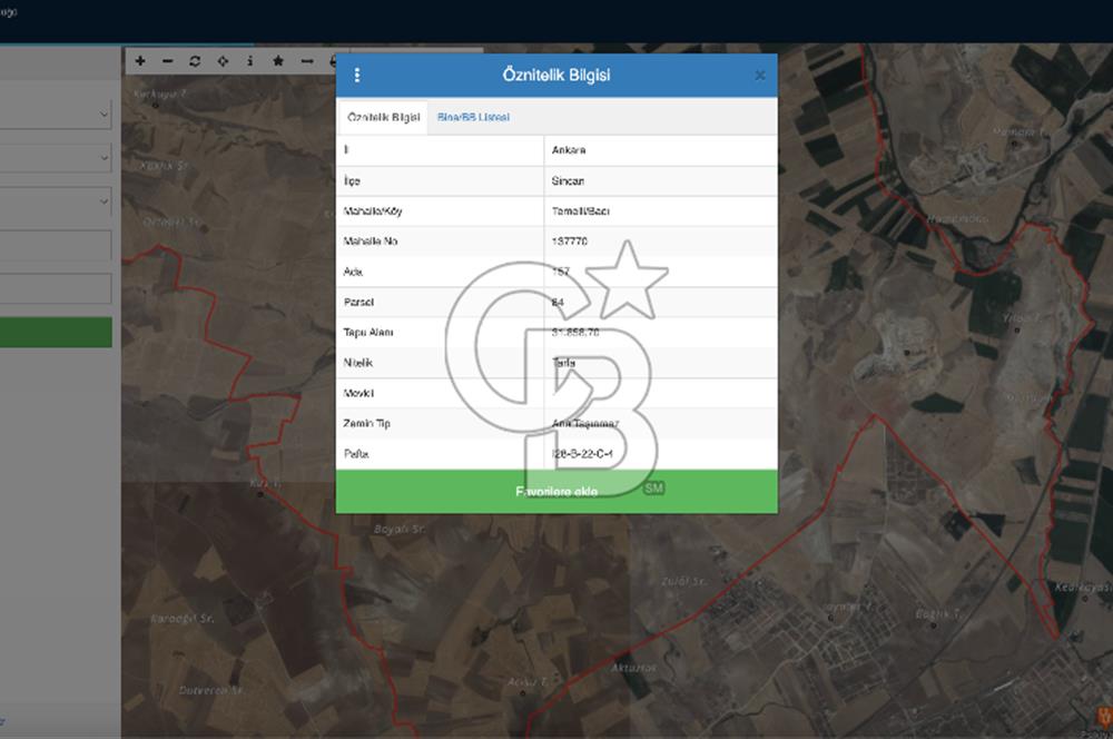 ANKARA TEMELLİ BACI'DA SATILIK 500 m² TARLA