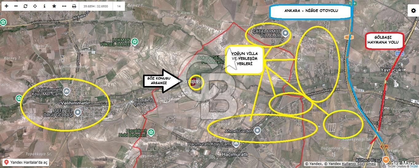 CB ALWAYS'DEN GÖLBAŞI HACIMURATLI' DA 3085 M2 TARLA