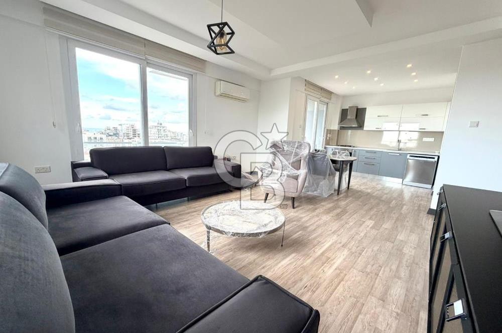 Kıbrıs Girne Merkez Kavanium Residence Türk Koçanlı Eşyalı Deniz Manzaralı 3+1 Satılık Daire