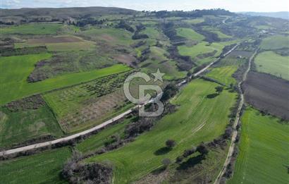 ÇANAKKALE KEMEL KÖYÜNDE BOĞAZ MANZARALI SATILIK 12 DÖNÜM TARLA