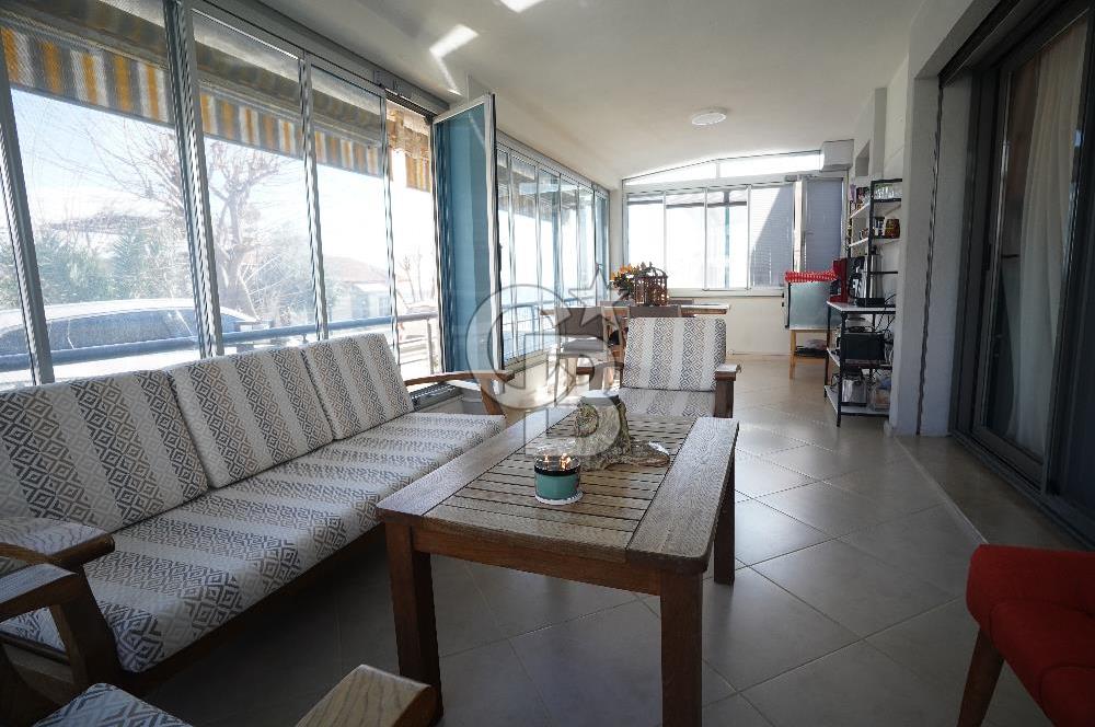 Özdere Çukuraltı Sahilinde Panoramik Deniz Manzarasına Sahip 3+1 Eşyalı Satılık Villa