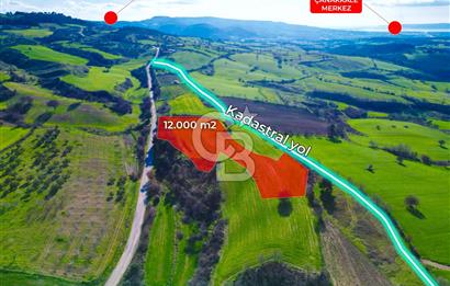 ÇANAKKALE KEMEL KÖYÜNDE BOĞAZ MANZARALI SATILIK 12 DÖNÜM TARLA