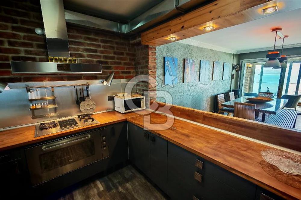 Karşıyaka Yalısı Full Deniz Manzaralı Kilerli 3+1 Kiralık Daire