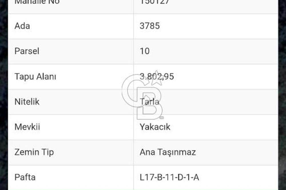 Çeşmealtı Denizli Mah 360Derece Deniz Manzaralı Satılık Tarla