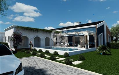 Urla Kuşçular 500 M2 Arsa İçinde Tek Katlı Satılık Lüks Villa