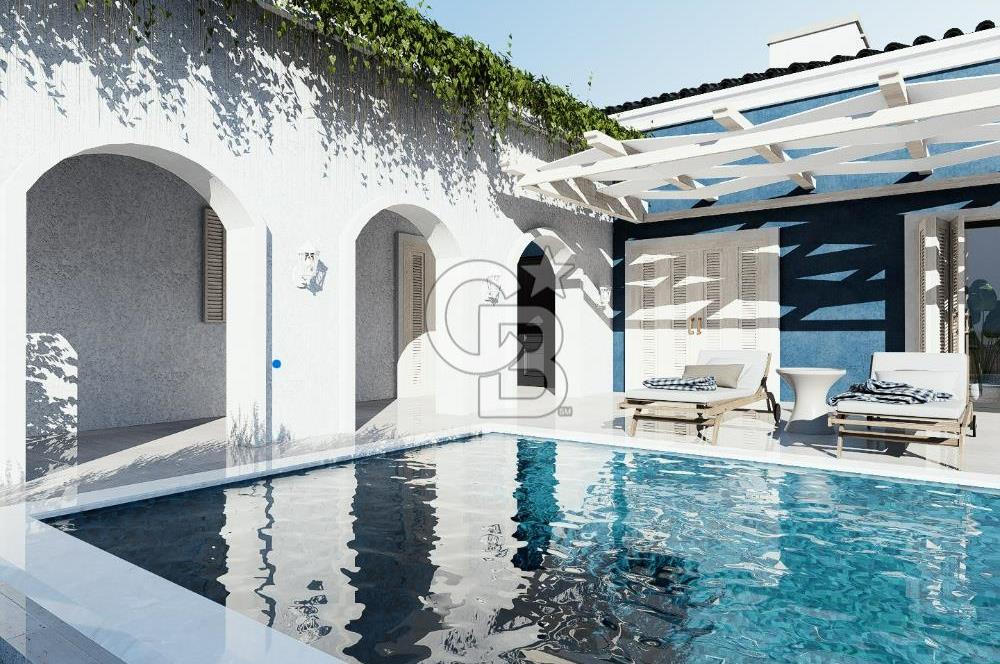 Urla Kuşçular 500 M2 Arsa İçinde Tek Katlı Satılık Lüks Villa