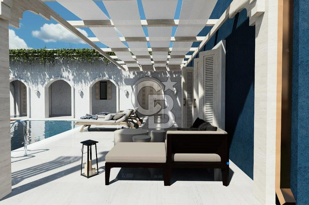Urla Kuşçular 500 M2 Arsa İçinde Tek Katlı Satılık Lüks Villa