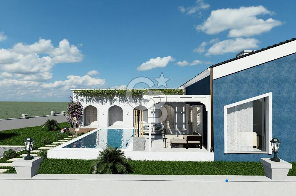 Urla Kuşçular 500 M2 Arsa İçinde Tek Katlı Satılık Lüks Villa