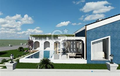 Urla Kuşçular 500 M2 Arsa İçinde Tek Katlı Satılık Lüks Villa