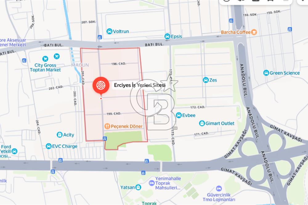 Gimat Erciyes İşyerleri | 4 Katlı Kiracılı Yatırımlık İş Merkezi