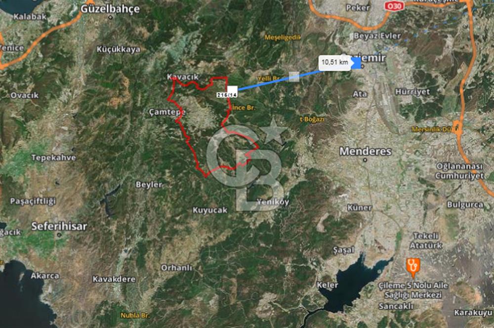 Menderes Efemçukuru 1 dönüm Tarla Yola Sıfır Eğimli