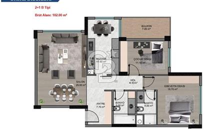 Ferra West Batıkentte Satılık Bahçe Kullanımlı Sıfır Daire