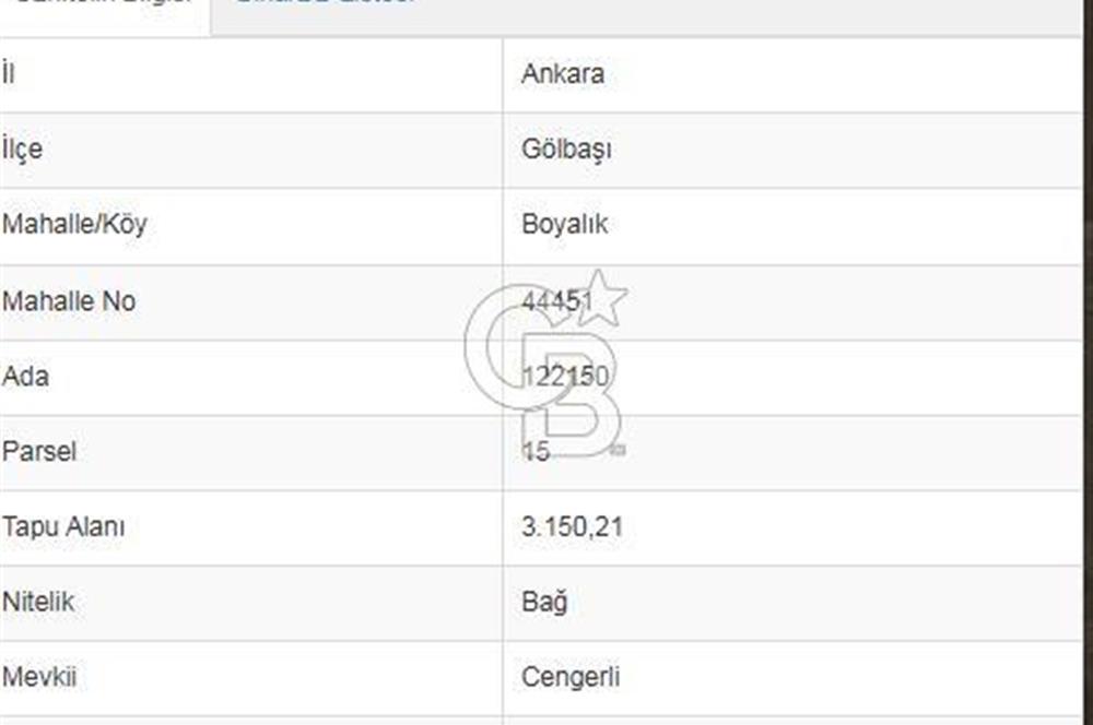 GÖLBAŞI BOYALIKTA 3150M² SATILIK ARSA
